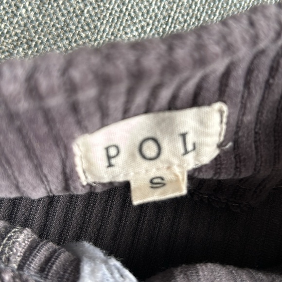 POL gray corduroy moto skirt size S - Picture 4 of 6